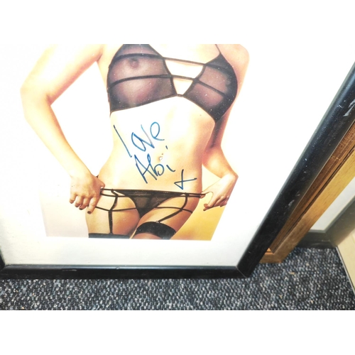 112 - Framed Abi Titmuss Photo With Genuine Signature And Certificate