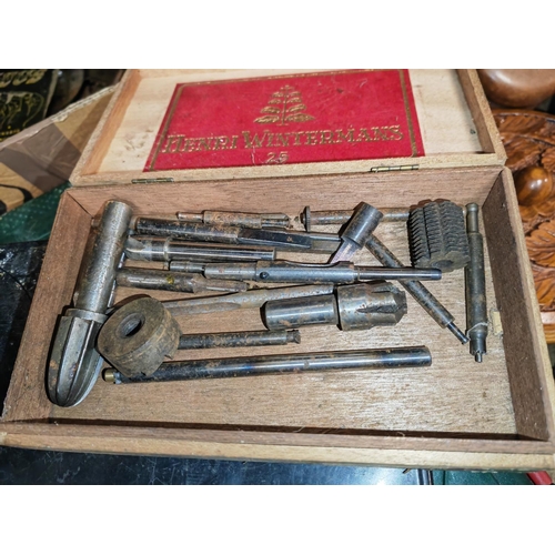 161 - Box Of Engineering And Lathe Tools