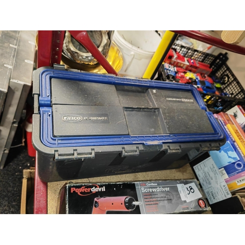 200 - Plastic Box Of Tools