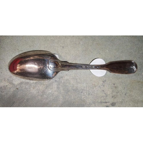 377 - Antique George IV 1826 Silver Spoon, London Hallmarked Initial K99 On Handle