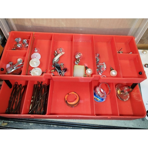 391 - Large Box Of Costume Jewellery