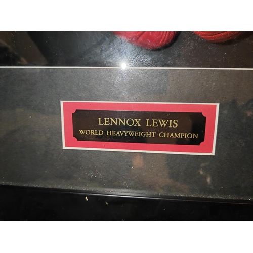 482 - 2003 Lennox Lewis Boxing Glove With Genuine Signature And Certificate In Case