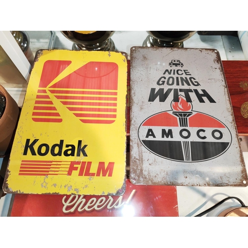 532 - 6 Modern Tin Plate Signs