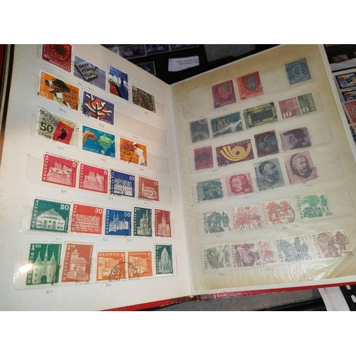 549 - Swiss Stock Album With World Stamps