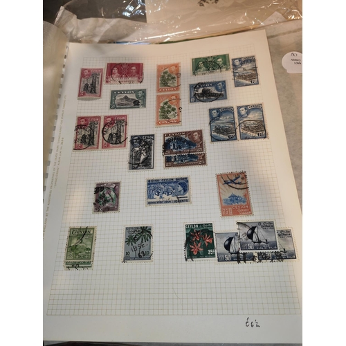 562 - 3 Pages Of Ceylon Stamps