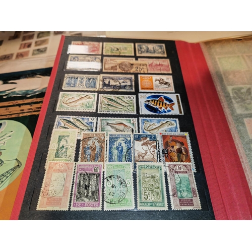 567 - Stamp Album Of World Stamps Plus A Block Of Macau Stamps 1983