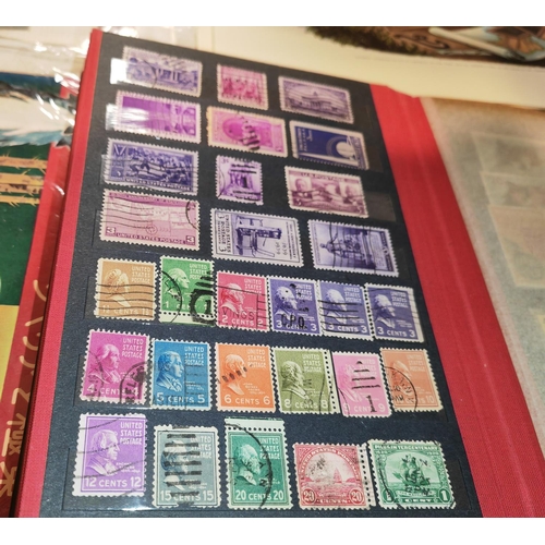 567 - Stamp Album Of World Stamps Plus A Block Of Macau Stamps 1983