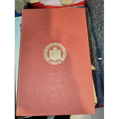 595 - 3 Books With Marlborough Grammar School Embossed In Gold To Covers, C1944, With Prize Certificates I... 