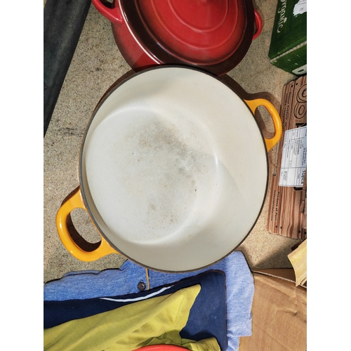 237 - Le Creuset Cast Iron Casserole Dish Plus A Ceramic Casserole Dish