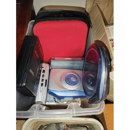 151 - Crate Of Personal Stereo'S And Walkman'S