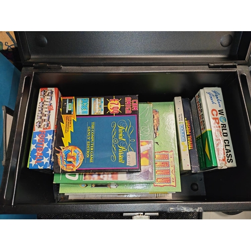 179 - Metal Storage Case With Amiga Games