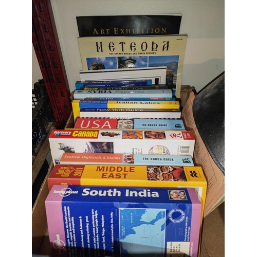 197 - Box Of Travel Books