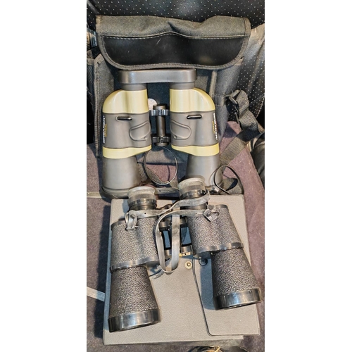 281 - 2 Pairs Of Binoculars In Bags