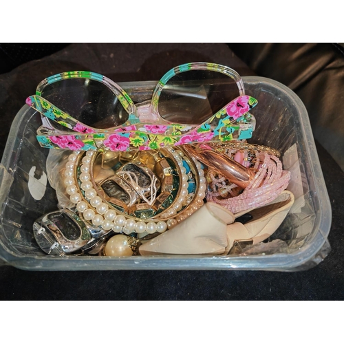 285 - Box Of Costume Jewellery And Others