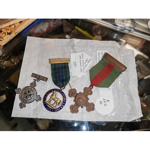 297 - 3 Assorted Medals Plus A St Johns Ambulance And British Maise Society