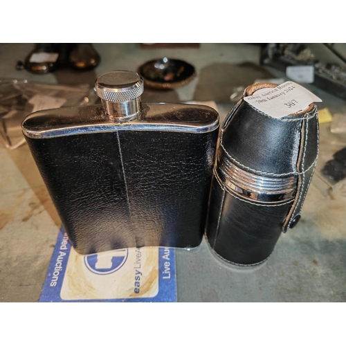 307 - 2 Hip Flasks