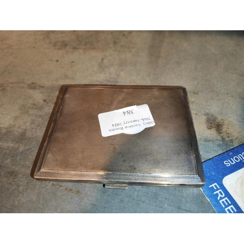 384 - Silver Cigarette Case