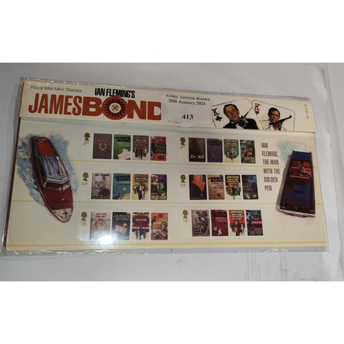 413 - Set Of James Bond Uncirculated Stamps