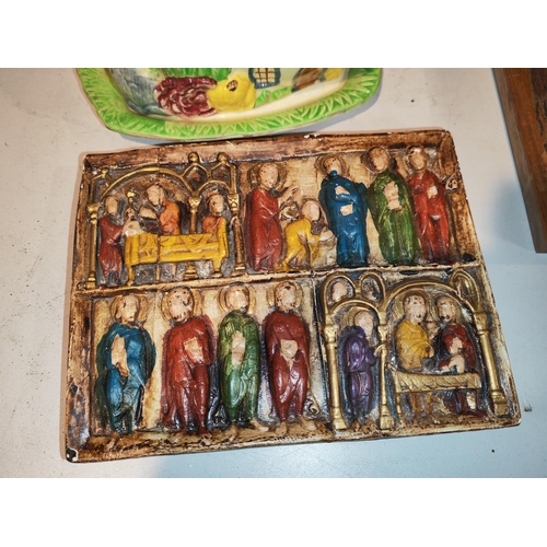 518 - Religious Plaster Wall Plaque