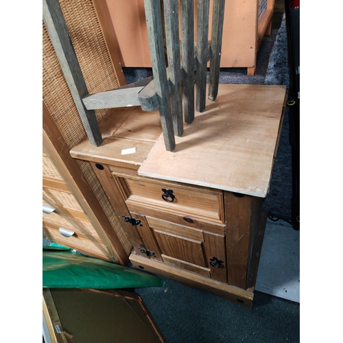 53 - Pine Cupboard With Draw