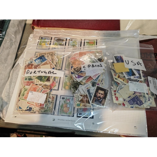 565 - 3 Bags Of World Stamps