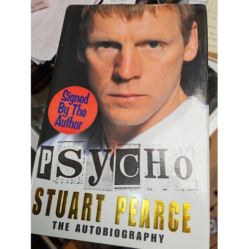 606 - Psycho Stuart Pearce Autobiography Signed By Him With Genuine Certificate