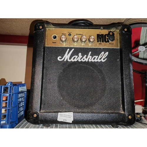 671 - Marshall Amplifier Working Port Needs Renewing