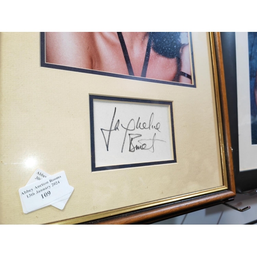 106 - Framed Jacqueline Bisset Photo With Genuine Signature