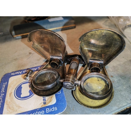 373 - R J Beck Pair Of Brass Binoculars From 1857 No 7964387