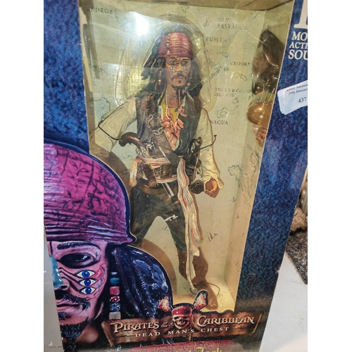 437 - Pirates Of The Caribbean Dead Mans Chest 18 Inch Motion Activated Sound Cannibal Jack, Sealed In Ori... 