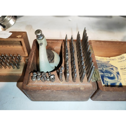 505 - Boxed Riveting And Staking Tool Plus A Set Of Drill Bits