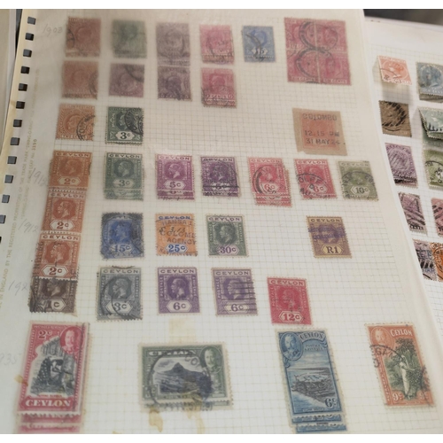 577 - 3 Pages Of Ceylon Stamps