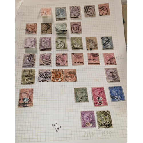 577 - 3 Pages Of Ceylon Stamps