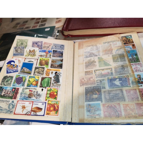 578 - 4 Stock books Mixed World Stamps