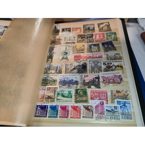 578 - 4 Stock books Mixed World Stamps