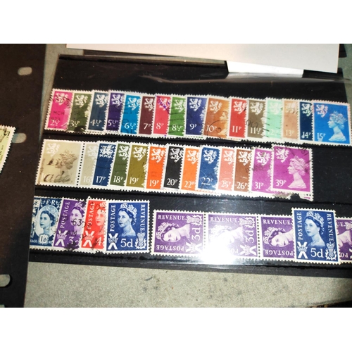 596 - 2 Cards Of Qe2 Stamps Including Revenue Postage