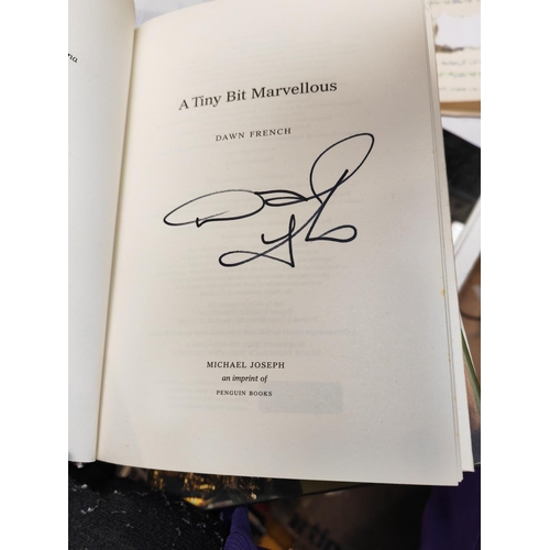 604 - A Tiny Bit Marvellous Dawn French Book Sign By Her With Genuine Certificate