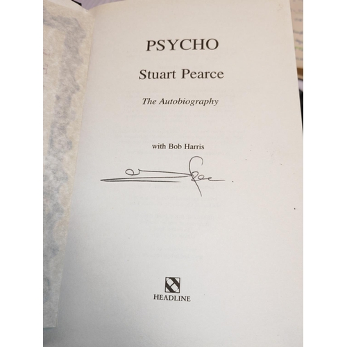 606 - Psycho Stuart Pearce Autobiography Signed By Him With Genuine Certificate