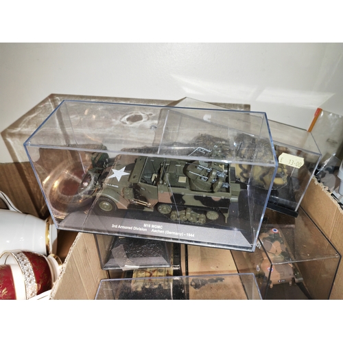 164 - 6 Boxed Diecast Tanks