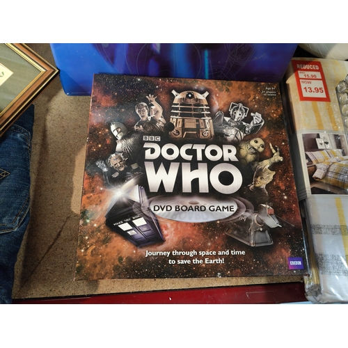 693 - Shaun The Sheep Book And Dvd Set With Doctor Who Dvd Set With Books And A Doctor Who Dvd Board Game