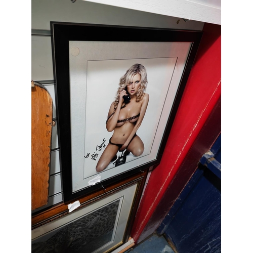 122 - Framed Photo Of Abi Titmuss With Genuine Signature And Certificate