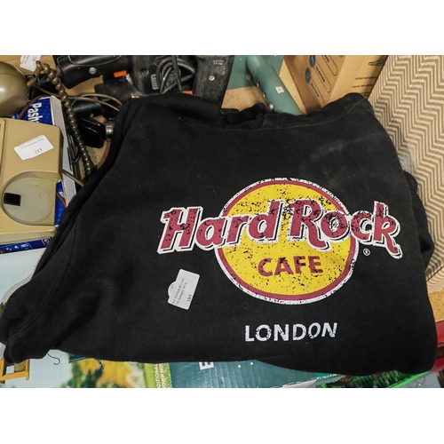 185 - Hard Rock Café London Hoody Size L