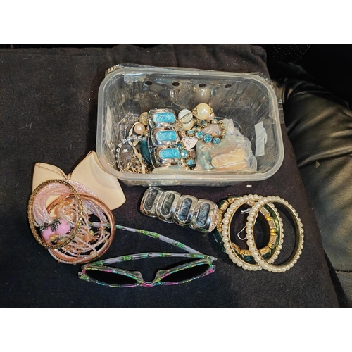 282 - Box Of Costume Jewellery And Others