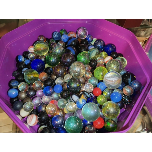 303 - Tub Of Marbles