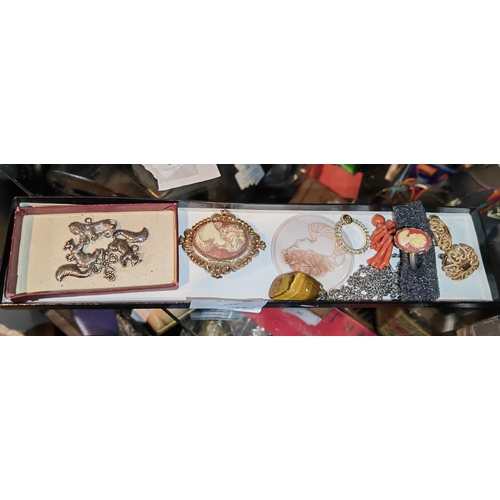 311 - Job Lot Of Vintage Jewellery, Cameo Etc