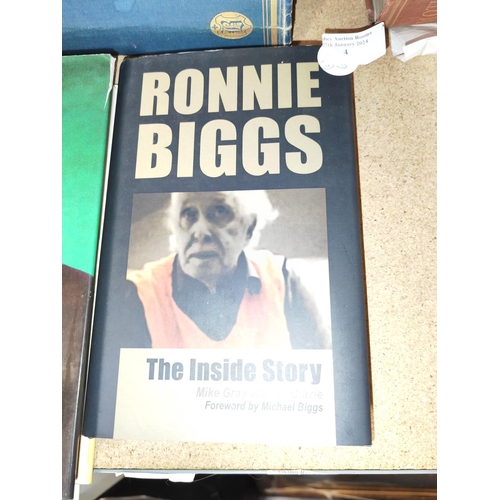 4 - 2009 Ronnie Biggs Signed Hard Back Book