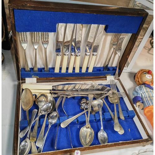 456 - Boxed Nickle Silver Cutlery Set