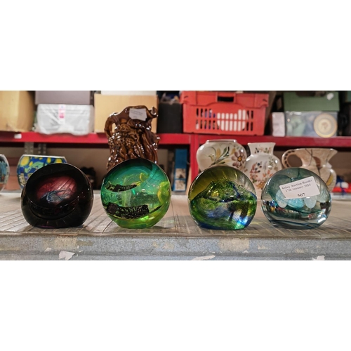 508 - 4 Various Caithness Paperweights