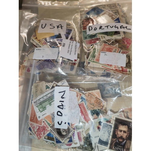 550 - 3 Bags Of World Stamps