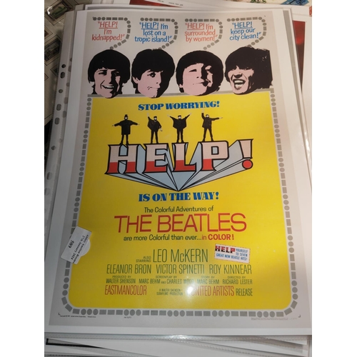 589 - The Beatles Help Film Poster 42X30Cm